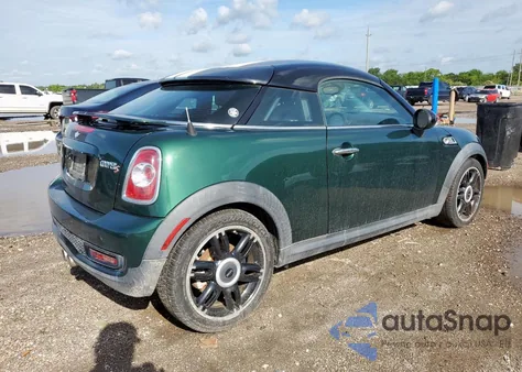 2013 Mini Cooper Coupe S из США, поврежденный, VIN WMWSX3C53DT409012